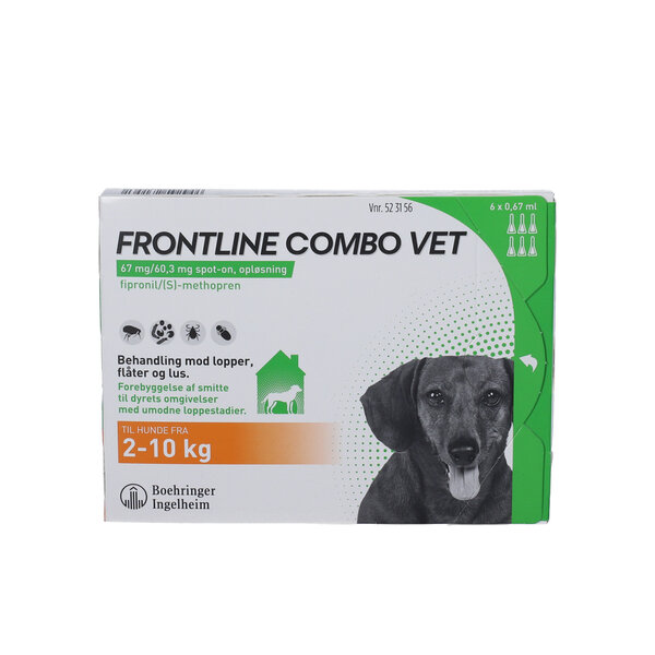 Frontline Combo Vet. (Hund 210 kg) 6 stk Køb på DinApoteker.dk