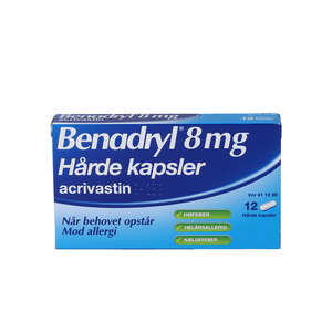 Benadryl 8 mg 12 stk
